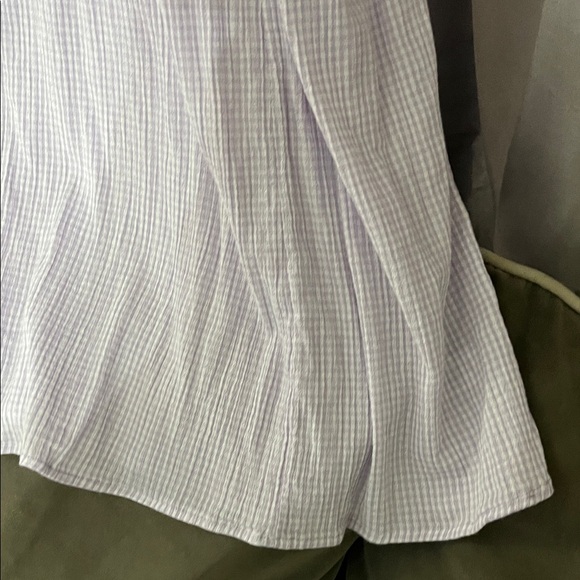 Aerie Soft Lilac gingham Maxi Dress - Picture 4 of 12